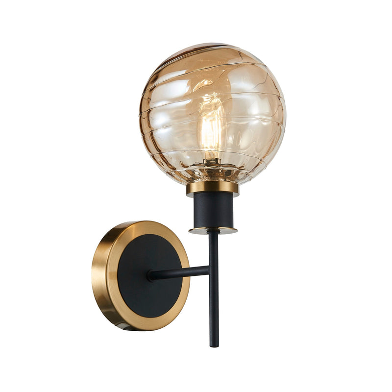 Gem Collection 1-Light Sconce with Amber Glass - AC11871AM