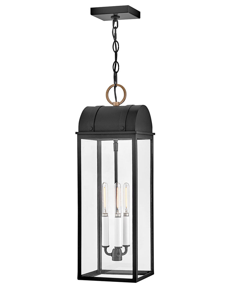 Large Hanging Lantern - Campbell - 10662BK-BU