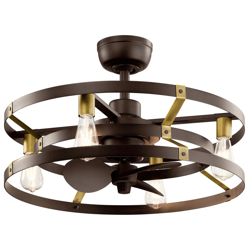 25 Inch Cavelli Fan Satin Natural Bronze - 300040SNB