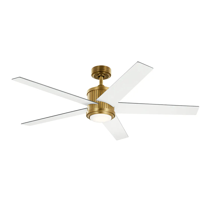 56 Inch Brahm Fan Natural Brass - 300044NBR