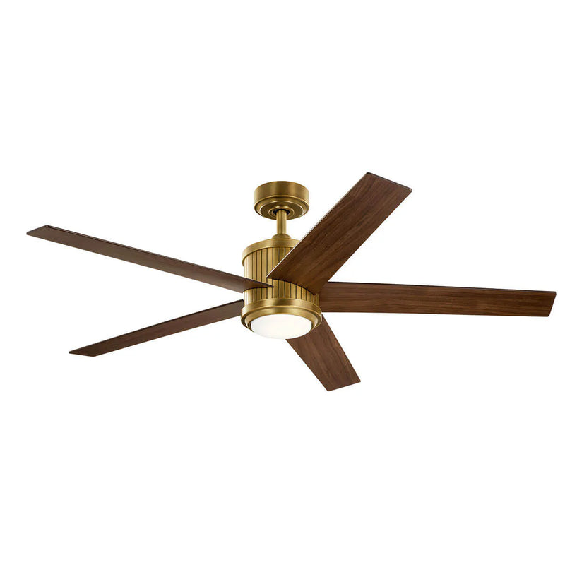 56 Inch Brahm Fan Natural Brass - 300044NBR