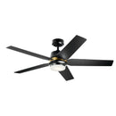 52 Inch Maeve Fan Satin Black - 300059SBK