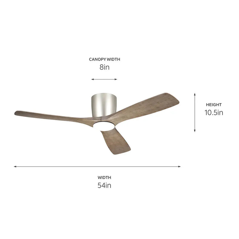 54 Inch Volos Fan Brushed Nickel - 300154NI