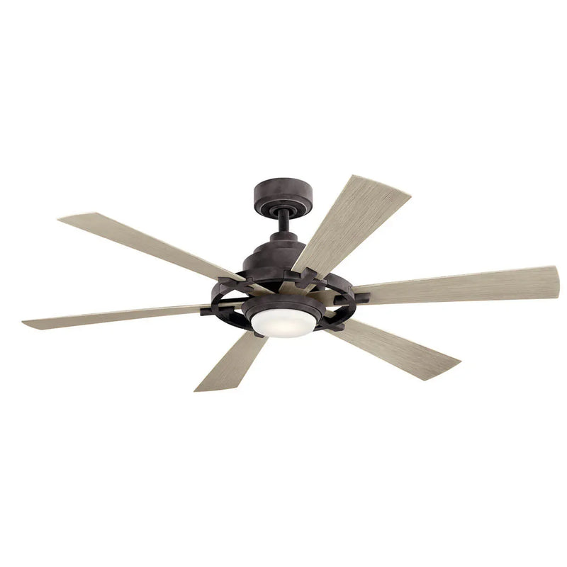 52 Inch Gentry Lite Fan Weathered Zinc - 300241WZC