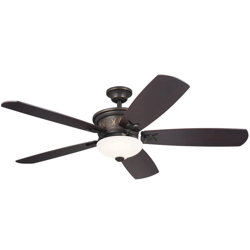 56 Inch Crescent Fan Olde Bronze with Gold Highlights - 300325OZ