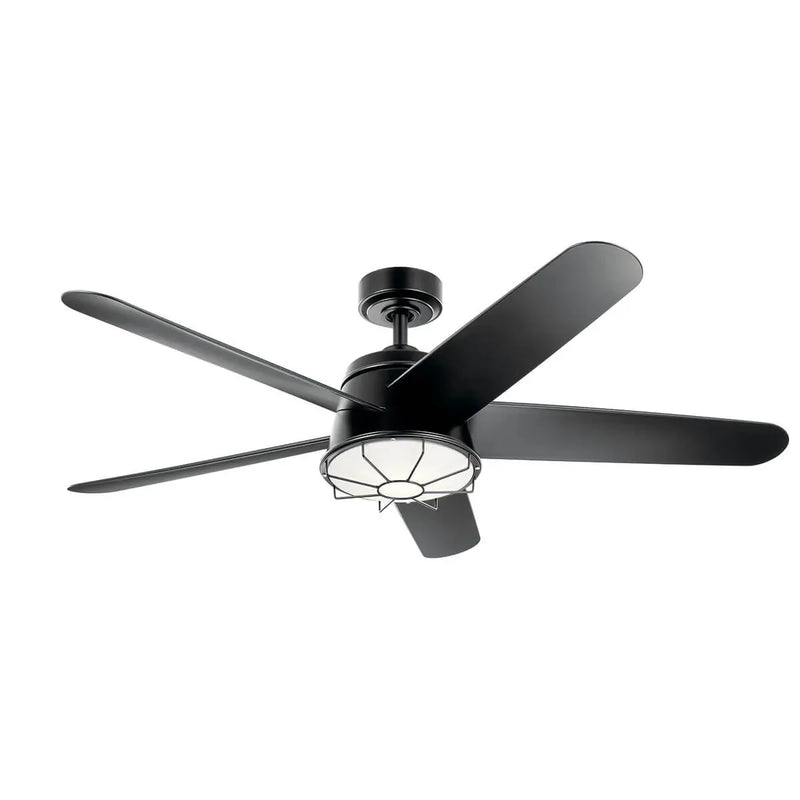 54 Inch Daya Fan Satin Black - 310072SBK