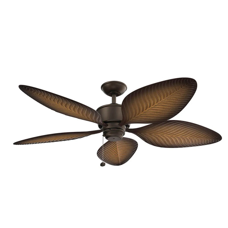 56 inch Nani Weather Plus Outdoor Fan Satin Natural Bronze - 310095SNB