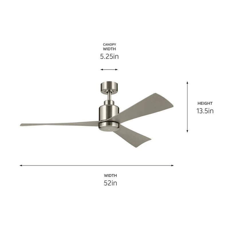 52 Inch True Fan Brushed Stainless Steel - 310452BSS