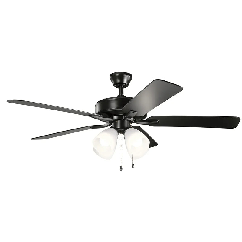 52 Inch Basics Pro Premier Fan Satin Black - 330016SBK