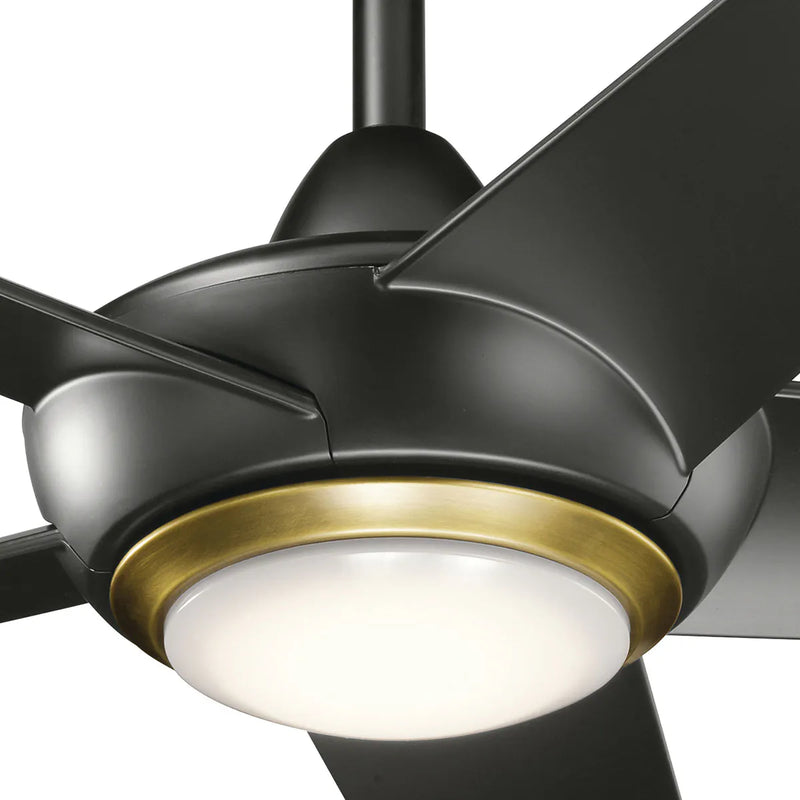 52 Inch Kapono Fan Satin Black - 330089SBK