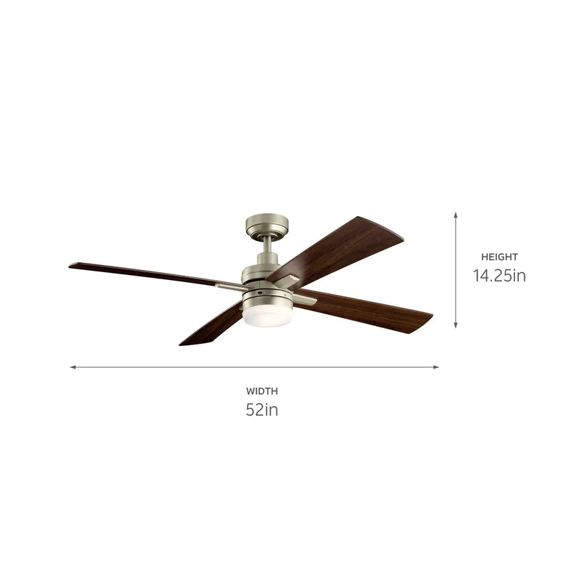 52 Inch Lija Fan Brushed Nickel - 330140NI