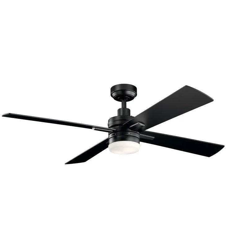 52 Inch Lija Fan Satin Black - 330140SBK