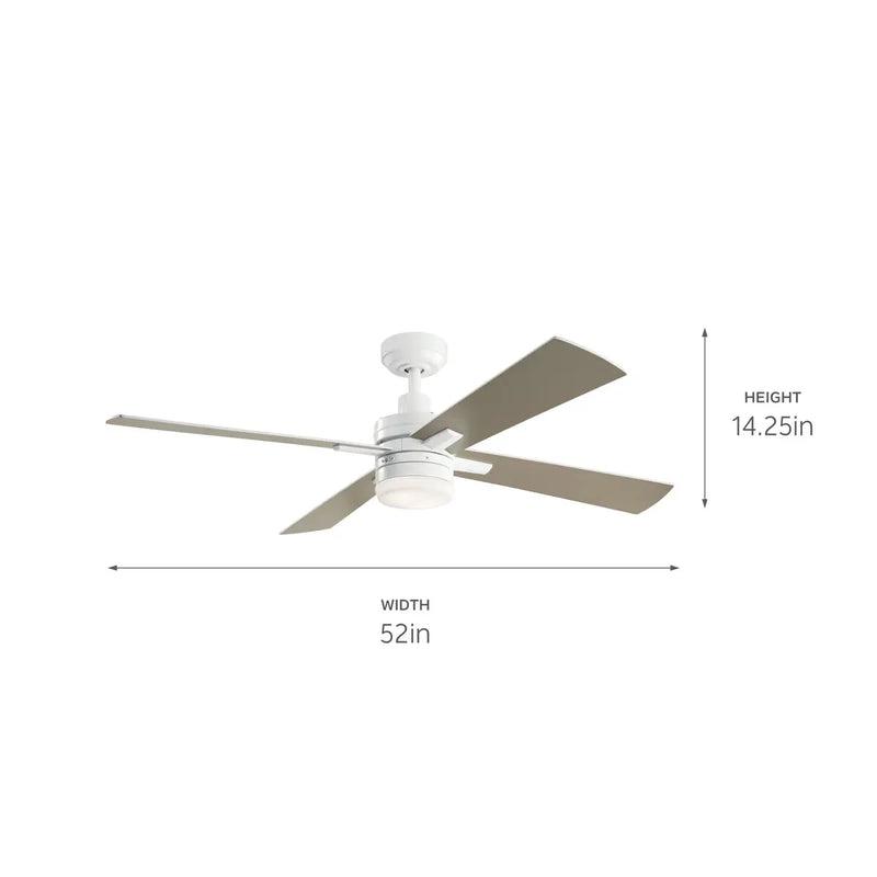 52 Inch Lija Fan White - 330140WH