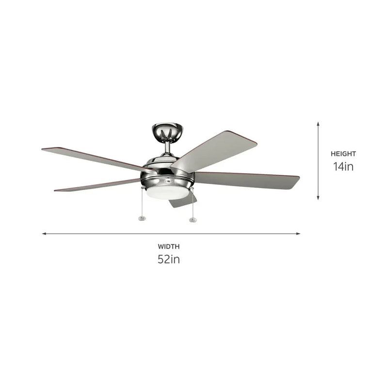 52 Inch Starkk Fan Polished Nickel - 330174PN