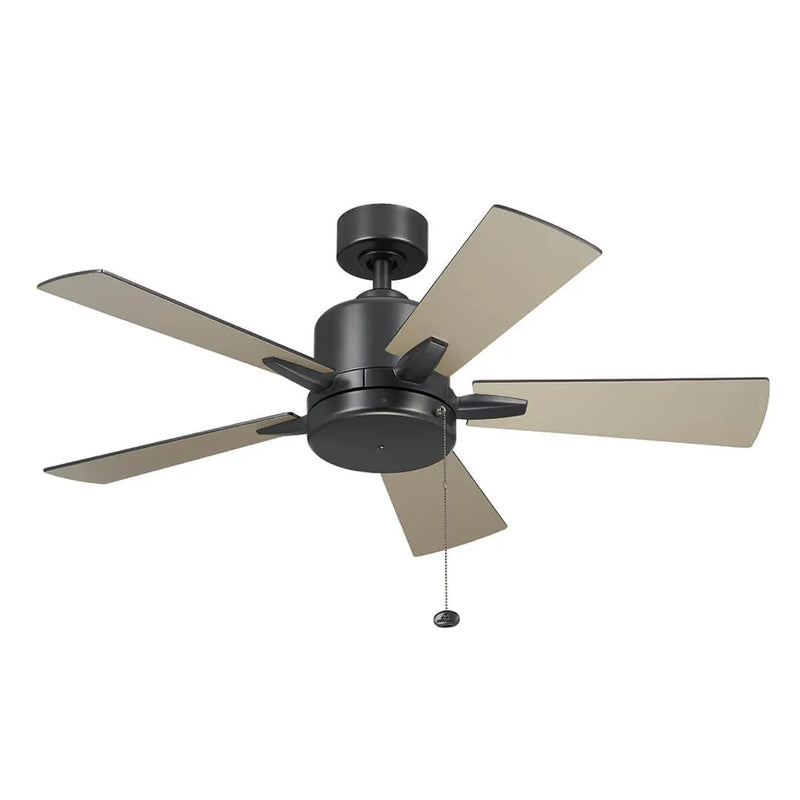 42 Inch Lucian II Fan Satin Black - 330241SBK