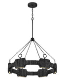 Medium LED Single Tier Chandelier - Raffi - 34106CBK