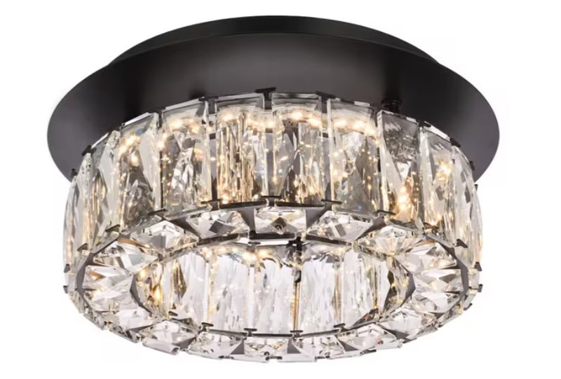 Monroe Crystal LED flushmount - 3503F12BK
