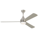 Streaming 60" LED Ceiling Fan Brushed Steel 3STMSM60BSD