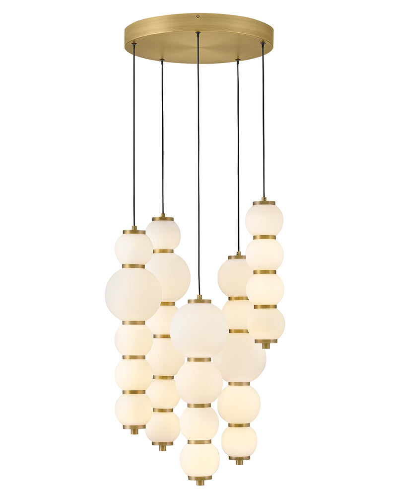 Small Abstract Chandelier - Trigo - 47395LCB