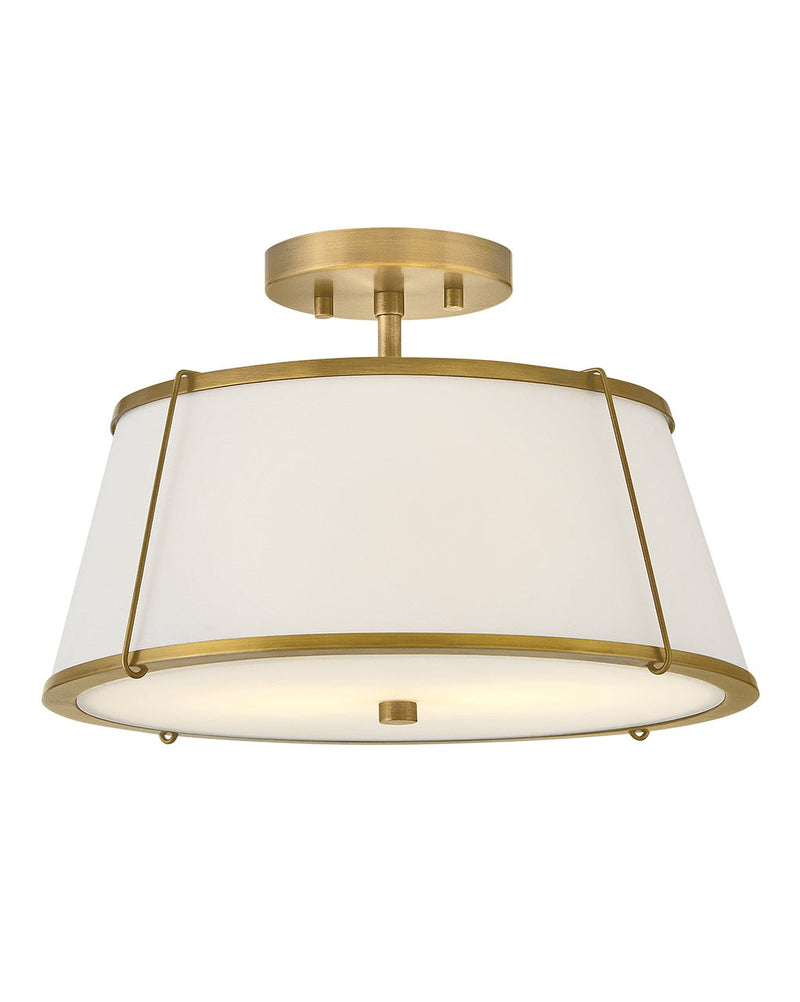 Medium Semi-Flush Mount - Clarke - 4893LDB-OW