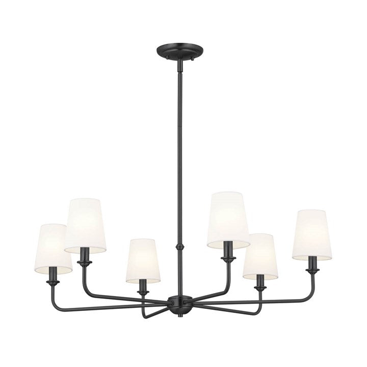 Pallas - 6 light chandelier - 52516BK