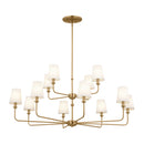 Pallas - 12 light two tier chandelier - 52518BNB