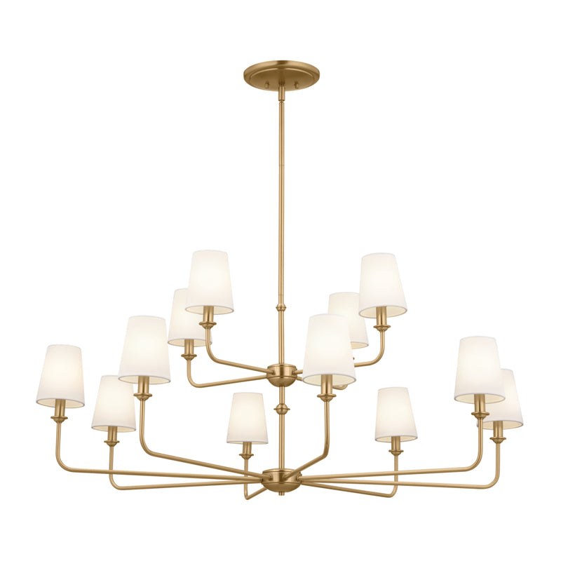 Pallas - 12 light two tier chandelier - 52518BNB