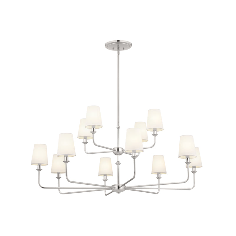 Pallas - 12 light two tier chandelier - 52518PN