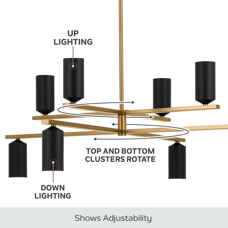 Chandelier 8 light - Gala - 52532CPZBK