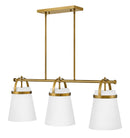 Large Three Light Linear Chandelier - 83056LCB - www.donslightouse.ca