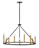 Medium Single Tier Chandelier - 83158BK - www.donslightouse.ca