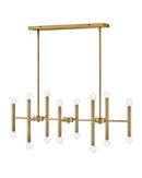 Large Sixteen Light Linear Chandelier - 83196LCB - www.donslightouse.ca