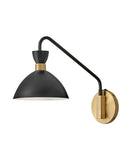 Medium Single Light Plug-in Sconce - 83250BK-HB - www.donslightouse.ca