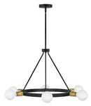 Medium Single Tier Chandelier - 83616BK - www.donslightouse.ca