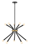 Medium Single Tier Chandelier - 83855BK - www.donslightouse.ca