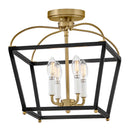 Small Semi-Flush Mount - 84273BK-LCB - www.donslightouse.ca
