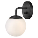 Medium Single Light Sconce - 84300BK - www.donslightouse.ca
