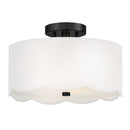 Medium Semi-Flush Mount - 84381BK - www.donslightouse.ca