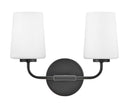 Small Two Light Vanity - 853452BK - www.donslightouse.ca