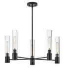 Medium Single Tier Chandelier - 85405BK - www.donslightouse.ca