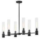 Small Linear Chandelier - 85406BK - www.donslightouse.ca
