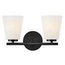 Small Two Light Vanity - 85422BK - www.donslightouse.ca