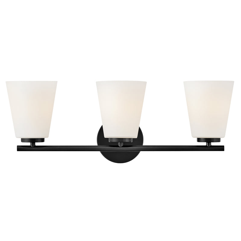 Medium Three Light Vanity - 85423BK - www.donslightouse.ca