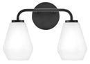 Small Two Light Vanity - 85502BK - www.donslightouse.ca