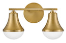 Small Two Light Vanity - 85512LCB - www.donslightouse.ca