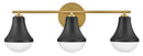 Medium Three Light Vanity - 85513BK - www.donslightouse.ca