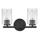 Small Two Light Vanity - 85582BK - www.donslightouse.ca
