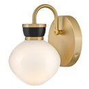 Small Single Light Sconce - 85590LCB-BK - www.donslightouse.ca