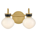 Small Two Light Vanity - 85592LCB-BK - www.donslightouse.ca