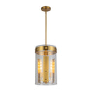 Dahlia 3 Light Pendant, Brushed Brass - AC10051BR